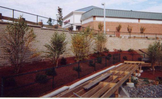 Landscape segmental retaining wall