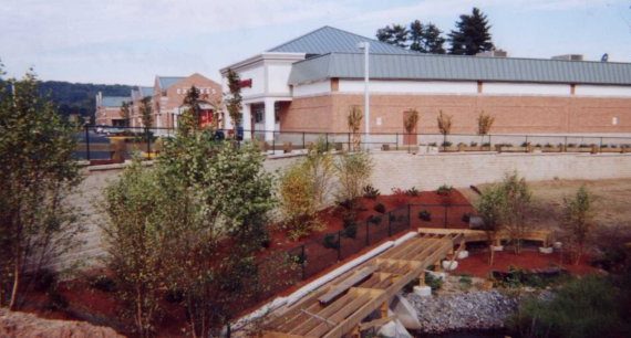Landscape segmental retaining wall