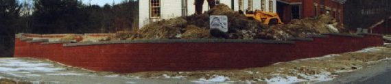 Residential segmental wall